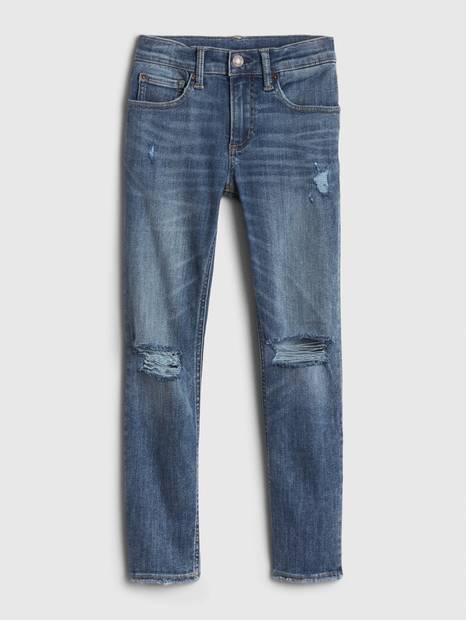 Kids Distressed Skinny Jeans with Washwell&#153