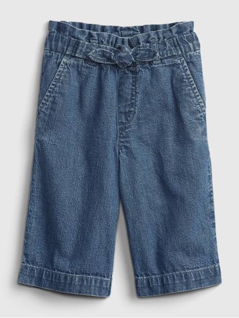 Toddler Wide-Leg Crop Jeans with Washwell&#153