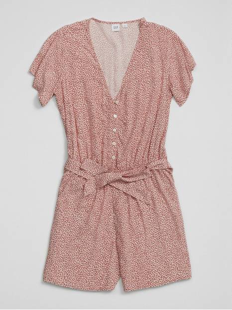 Easy Button-Front Romper