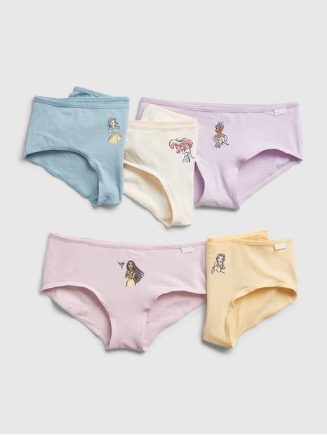GapKids &#124 Disney Organic Cotton Princess Graphic Bikini Briefs (5-Pack)