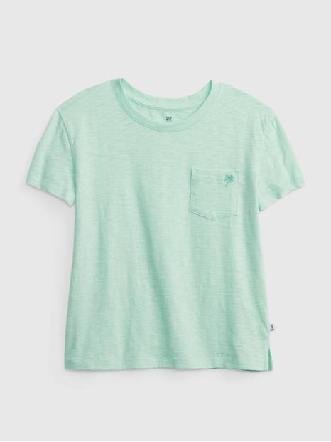 Kids 100% Organic Cotton Boxy Pocket T-Shirt
