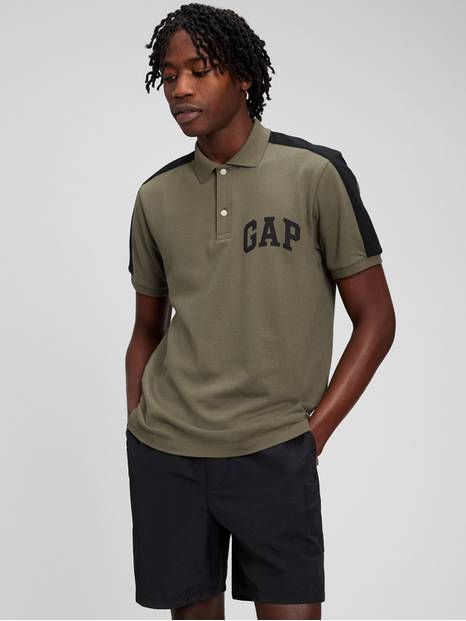Gap Men's Short Sleeve Logo Polo Shirt