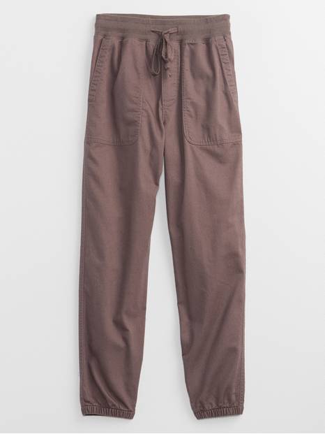 Ribbed Twill Joggers with Washwell