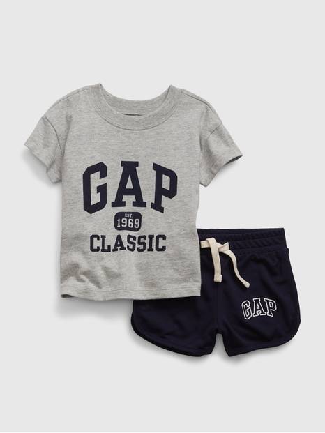 Baby Gap Logo T-Shirt & Shorts Outfit Set