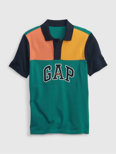 Kids Gap Logo Colorblock Polo Shirt