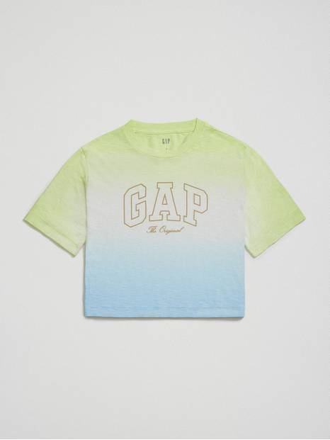 100% Organic Cotton Gap Logo Cropped Easy Tee