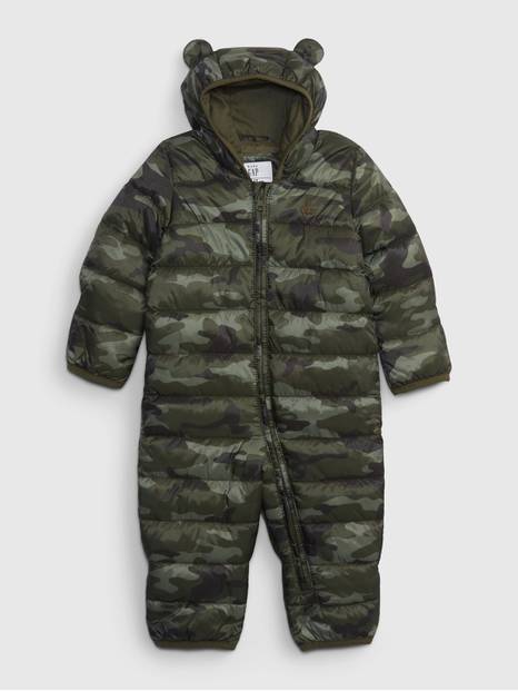 Baby 100% Recycled Lightweight Puffer One-Piece