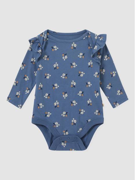 لباس قطعة واحدة ميكس اند ماتش 100‏%‏ قطن عضوي بكشكش للأطفال الرضع