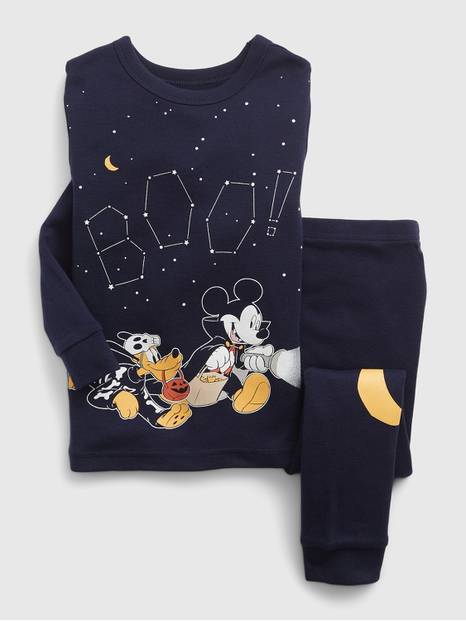 babyGap &#124 Disney 100% Organic Cotton Halloween Mickey Mouse PJ Set