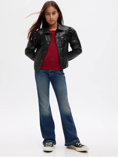 Kids High Rise Flare Jeans