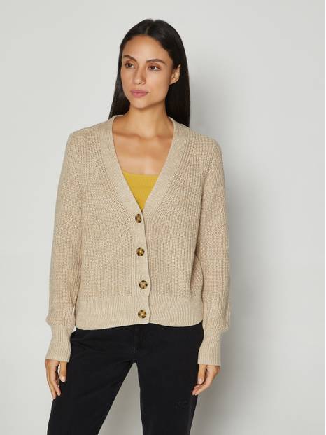 Classic Cotton Button Front Cardigan