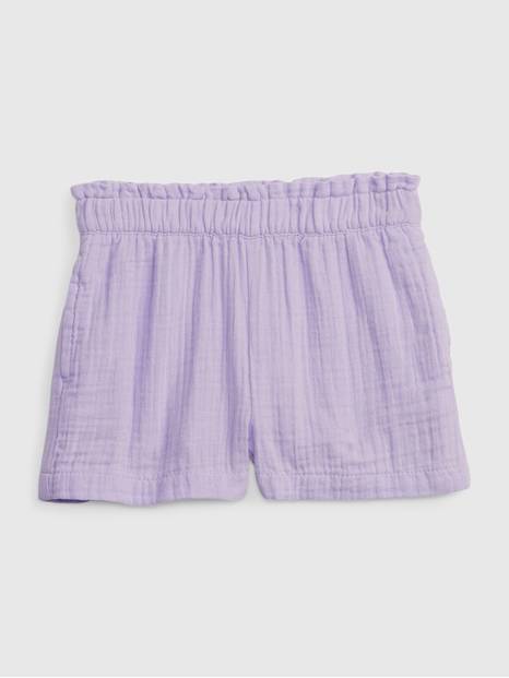 Toddler Crinkle Gauze Pull-On Shorts