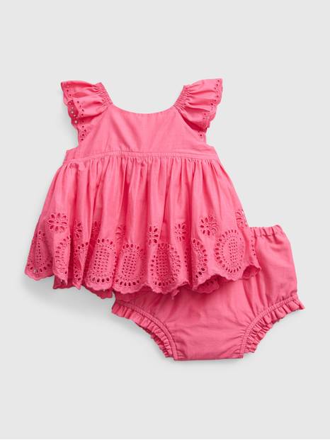 Baby Eyelet Outfit Set