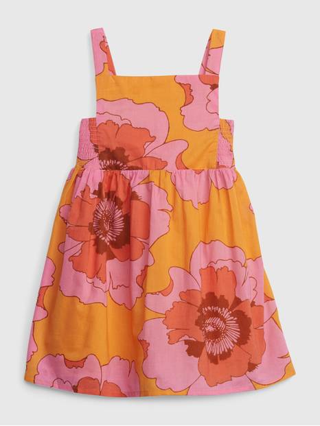 Toddler Floral Side-Smocked Dress