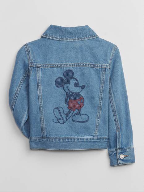 babyGap &#124 Disney Mickey Mouse Icon Denim Jacket with Washwell
