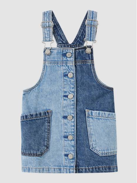 Toddler Patchwork Denim Skirtall with Washwell 