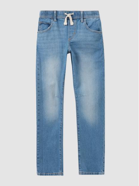 Kids Slim Pull-On Jeans with Washwell