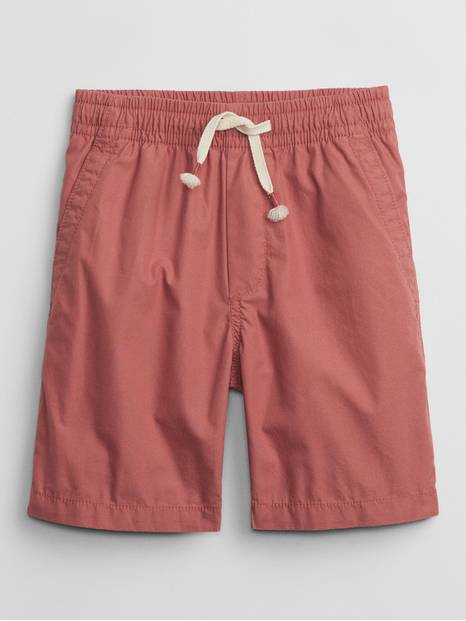 Kids Pull-On Poplin Shorts with Washwell