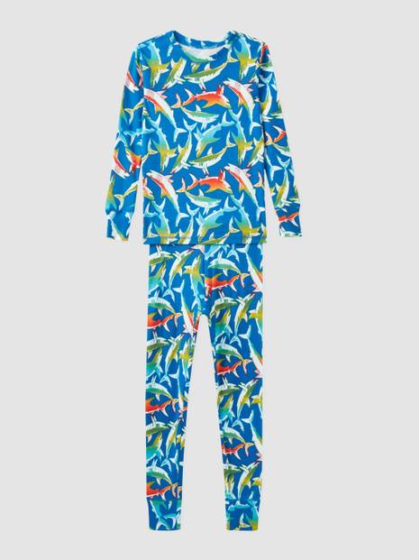 Kids 100% Organic Cotton Shark PJ Set 