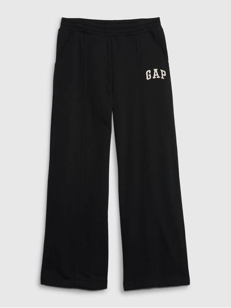 Kids Gap Logo Wide-Leg Sweatpants