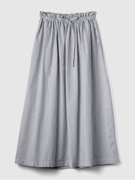 Paperbag Pull-On Midi Skirt