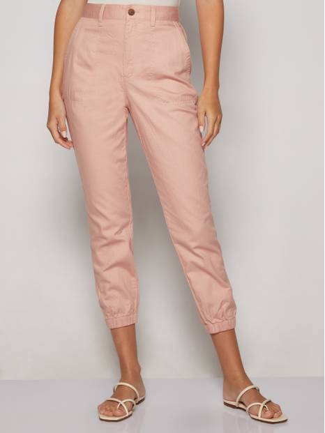 Twill Girlfriend Joggers with Washwell