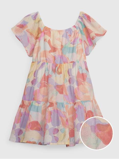 Toddler Floral Tiered Dress