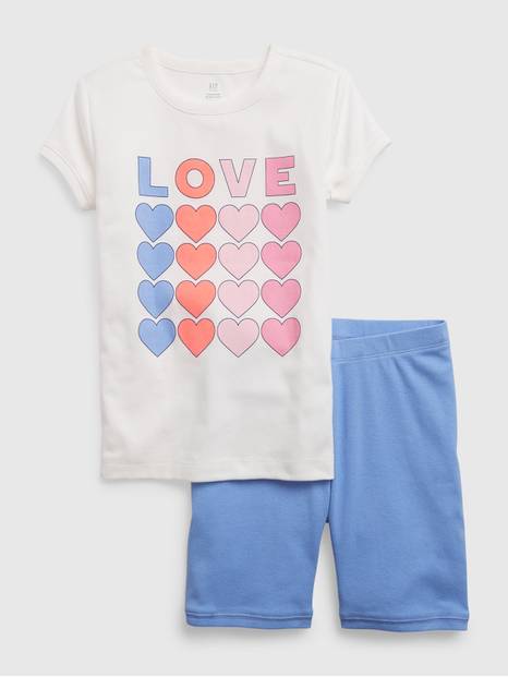 Kids 100% Organic Cotton PJ Shorts Set