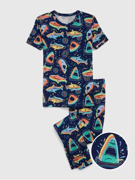 Kids 100% Organic Cotton Shark PJ Set