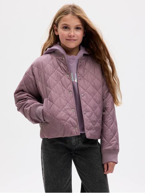 Kids 100% Recycled Lightweight Quilted Puffer Jacket