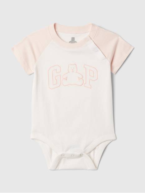 لباس قطعة واحدة قطن عضوي بشعار جاب للأطفال الرضع